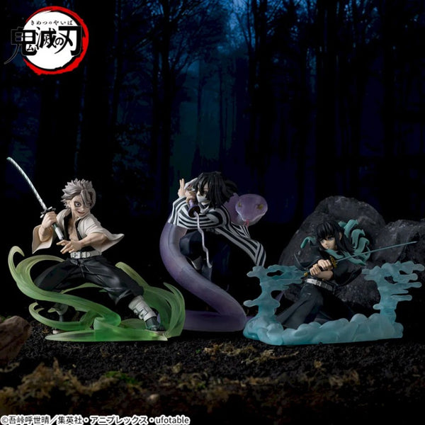 鬼滅の刃 Cross Link Figure Set – 炭治郎、義勇、猗窩座 戦闘シーン (3体セット SEGA公式)