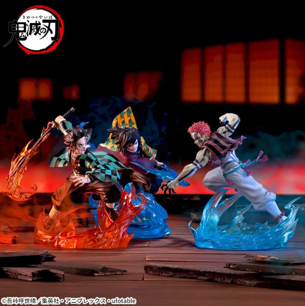 鬼滅の刃 Cross Link Figure Set – 炭治郎、義勇、猗窩座 戦闘シーン (3体セット SEGA公式)